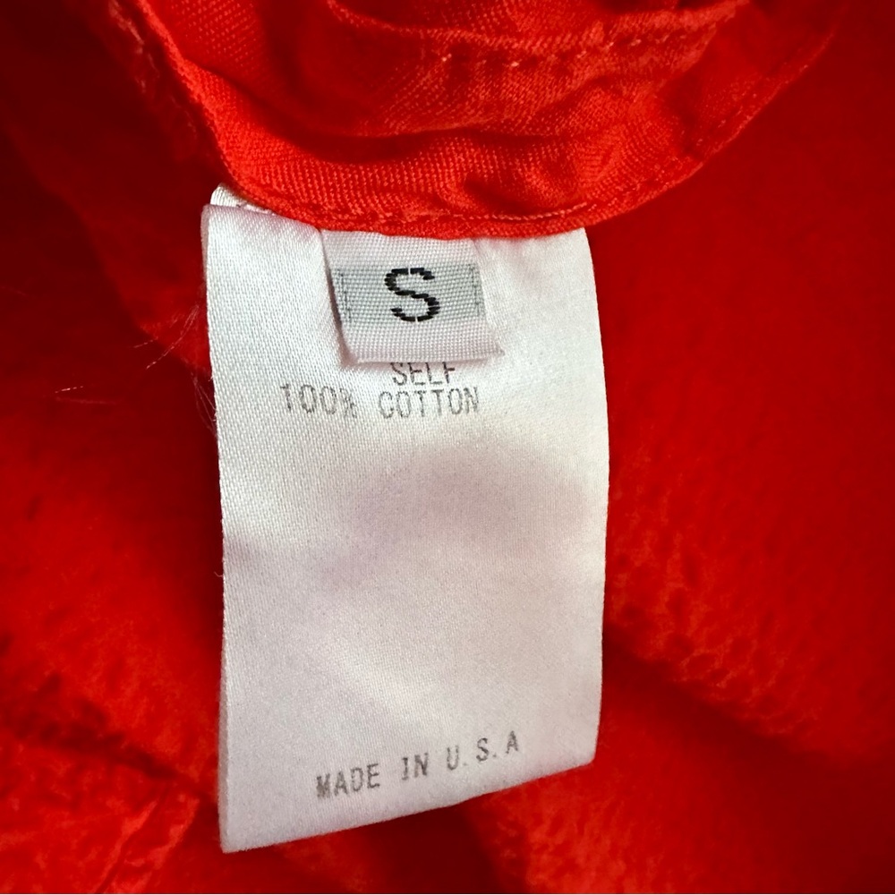 Adeam • Red Wrap Ruffle Dress - Picture 5 of 9
